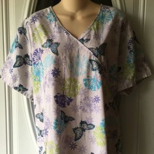SB Scrubs Scrub Top Lavender Sz 2XG